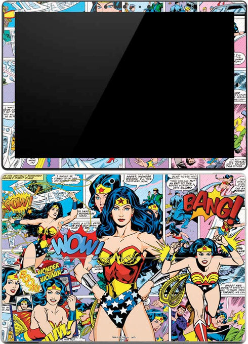 DC Comics Wonder Woman Comic Blast Surface Pro (2017) Skin